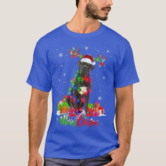 Funny Cane Corso Dog Merry Christmas Party Family  T-Shirt
