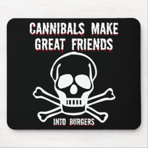 Funny cannibals mouse mat