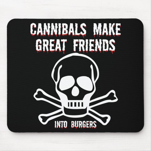 Funny cannibals mouse mat (Front)