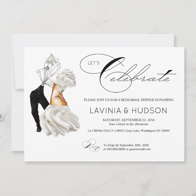 Funny Cannoli Italian Wedding Invitation (Front)