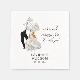 Funny Cannoli Italian Wedding Napkin