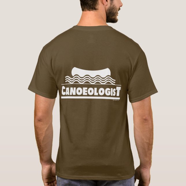 Funny Canoe Canoer Canoeologist T-Shirt (Back)