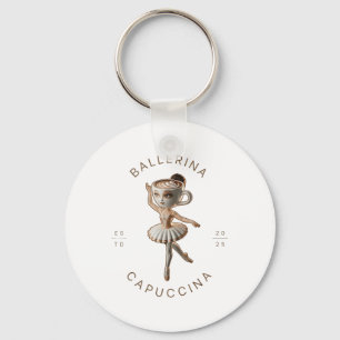 Funny Cappuccina Ballerina Cappuccino Dancer Coffe Key Ring