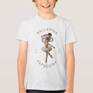 Funny Cappuccina Ballerina Cappuccino Dancer Coffe Tri-Blend Shirt