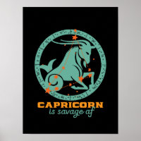 Funny Capricorn Zodiac Star Astrology Birthday
