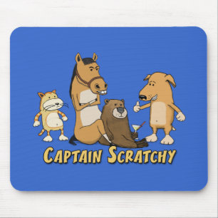 Funny Captain Scratchy Mouse Mat