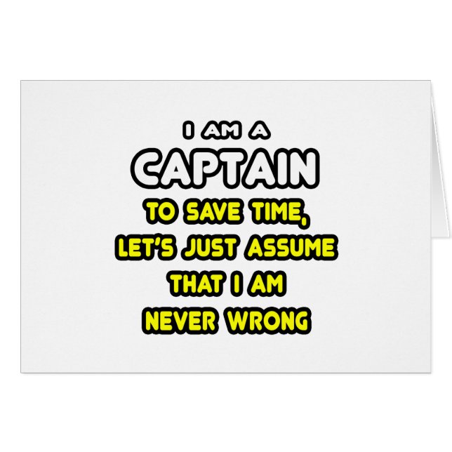 Funny Captain T-Shirts and Gifts (Front Horizontal)