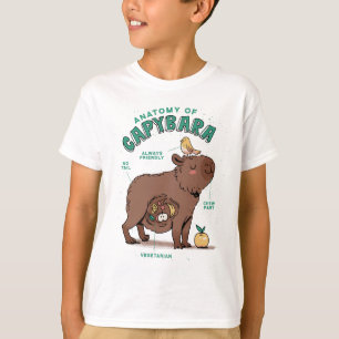 Funny Capybara Anatomy T-Shirt