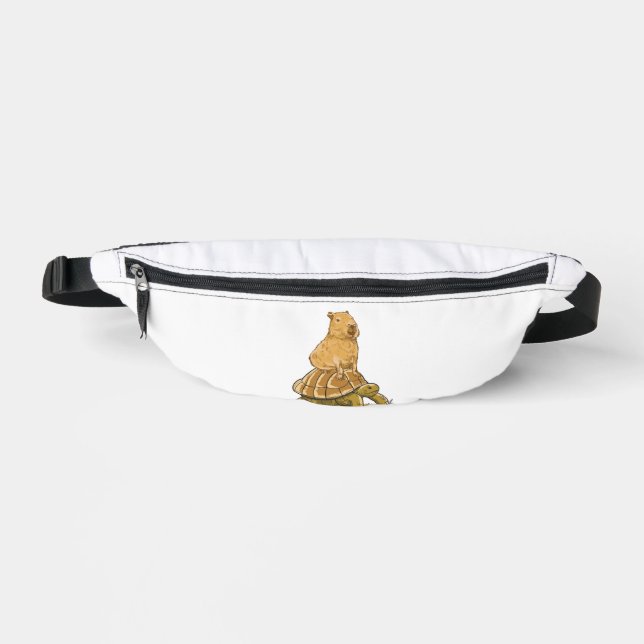 Funny Capybara Animal Turtle Cute Capybara Bum Bags (Front)