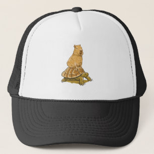 Funny Capybara Animal Turtle Cute Capybara Trucker Hat