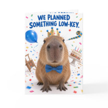 Funny Capybara Birthday Card | Fisheye Animal Humo