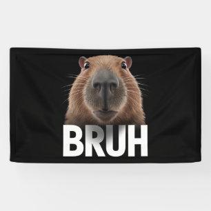Funny Capybara Bruh  Banner