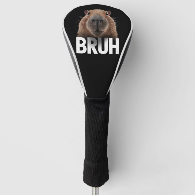 Funny Capybara Bruh  Golf Head Cover (Front)