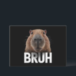 Funny Capybara Bruh  Invitation<br><div class="desc">Funny Capybara Bruh</div>