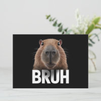 Funny Capybara Bruh 