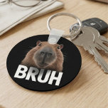 Funny Capybara Bruh  Key Ring<br><div class="desc">Funny Capybara Bruh</div>
