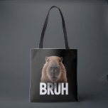 Funny Capybara Bruh  Tote Bag<br><div class="desc">Funny Capybara Bruh</div>
