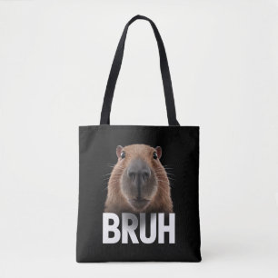 Funny Capybara Bruh  Tote Bag