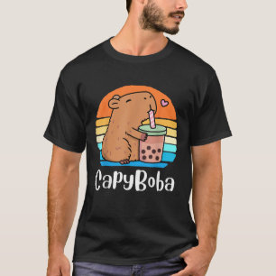 Funny Capybara Capyboba Bubble Tea Boba Tea Kids B T-Shirt