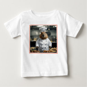 Funny Capybara Chef, Baby T-Shirt