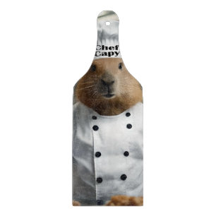 Funny Capybara Chef Cutting Board