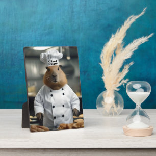 Funny Capybara Chef Plaque