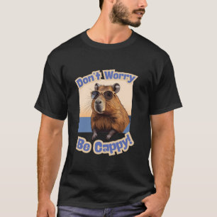 Funny Capybara Cool Rodent Hilarious Happy Optimis T-Shirt