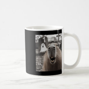 Funny Capybara Ghost Halloween Costume Capybara Ha Coffee Mug