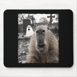 Funny Capybara Halloween Costume Mouse Mat