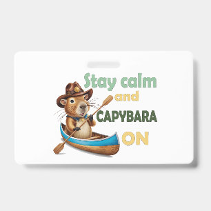 funny capybara lovers gift ,cute capybara ,don’t w ID badge