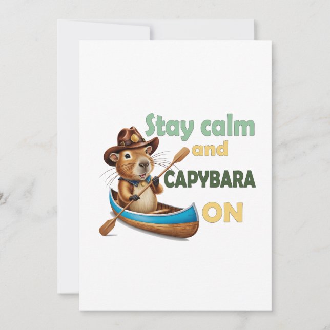 funny capybara lovers gift ,cute capybara ,don’t w invitation (Front)