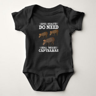 Funny Capybara Owner Capybara Pet Baby Bodysuit