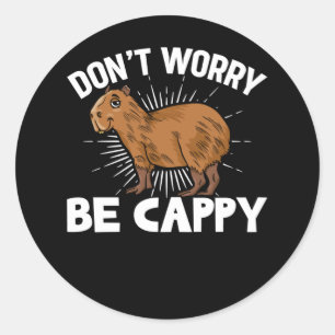 Funny Capybara Owner Capybara Pet Classic Round Sticker