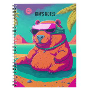 Funny Capybara Personalised Notebook