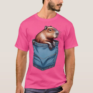 Funny Capybara Pocket For A Capybara Fan T-Shirt