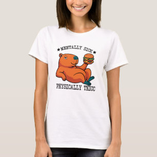 Funny Capybara Thicc Meme T-Shirt