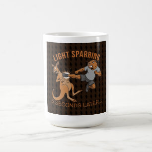 Funny Capybara vs Kangaroo Light Sparring MMA Meme Coffee Mug