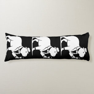 Funny Capybara Wineglass Minimalist Modern Body Cushion