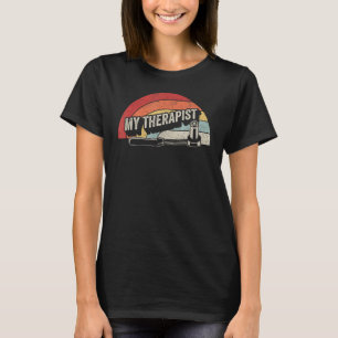 Funny Car Auto Racing Mechanic My Therapist Socket T-Shirt