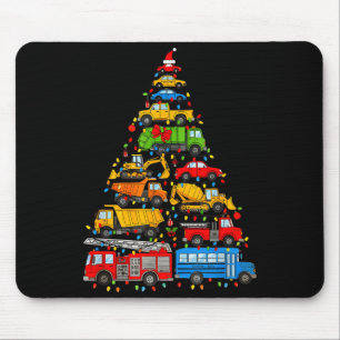 Funny Car Christmas Tree Xmas Light Boys Kids Todd Mouse Mat
