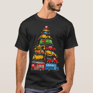 Funny Car Christmas Tree Xmas Light Boys Kids Todd T-Shirt