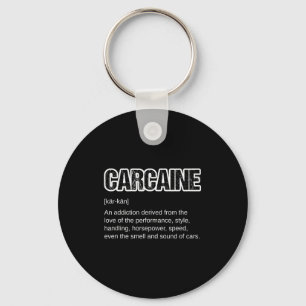 Funny Car Guy Gift - Carcaine Definition Love Of Key Ring