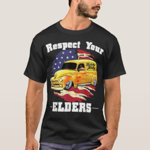 Funny Car Guy - Respect Your Elders Classic Panel  T-Shirt