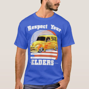 Funny Car Guy - Respect Your Elders Classic Panel  T-Shirt