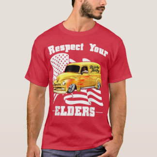 Funny Car Guy - Respect Your Elders Classic Panel  T-Shirt
