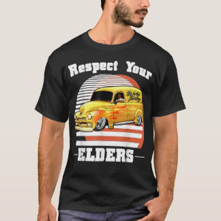 Funny Car Guy - Respect Your Elders Classic Panel  T-Shirt