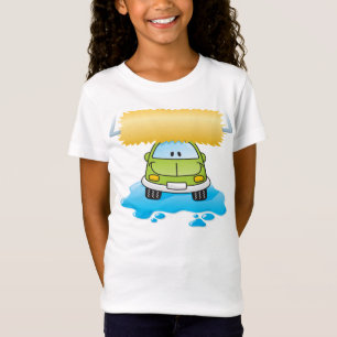 Funny Car In A Car Wash Girls T-Shirt