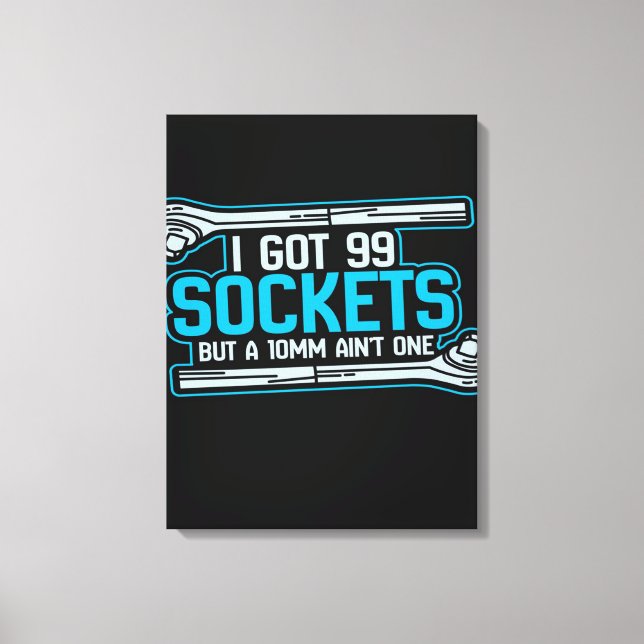 Funny Car Mechanic Design | Mechanic Canvas (Front)