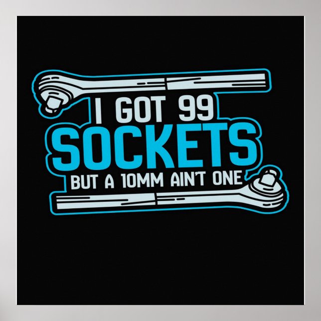 Funny Car Mechanic Design | Mechanic Canvas Poster (Front)