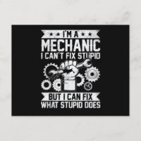 Funny Car Mechanic Engineer Men Women Kids Auto Me